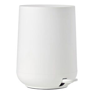 Biely kúpeľňový pedálový kôš Zone Nova, 3 l