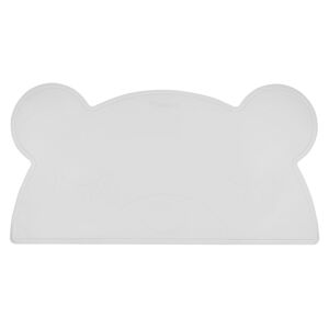Svetlosivé silikónové prestieranie Kindsgut Bear, 48 x 25 cm