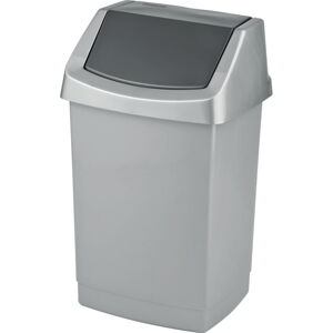 Sivý odpadkový kôš Curver Click-it, 25 l