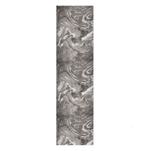 Sivý behúň Flair Rugs Marbled, 60 x 230 cm