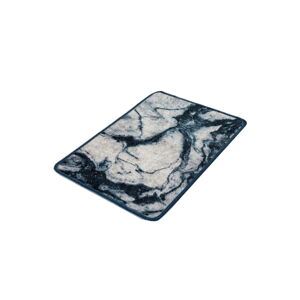Modro-biela kúpeľňová predložka s motívom mramoru Foutastic Marble, 60 x 40 cm