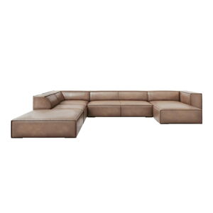 Svetlo hnedá kožená rohová pohovka (ľavý roh) Madame - Windsor & Co Sofas