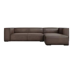Hnedá kožená rohová pohovka (pravý roh) Madame - Windsor & Co Sofas