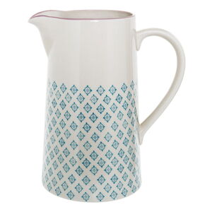 Modro-biely kameninový džbán Bloomingville Patrizia, 2 l
