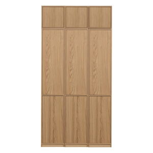 Modulárna knižnica v dekore duba v prírodnej farbe 120x243 cm Modulair – vtwonen
