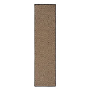Čierny/v prírodnej farbe jutový behúň na schody 60x800 cm Diamond – Flair Rugs